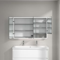 Villeroy & Boch My View+ szafka 120x16,8x75 cm z lustrem aluminium A4811200