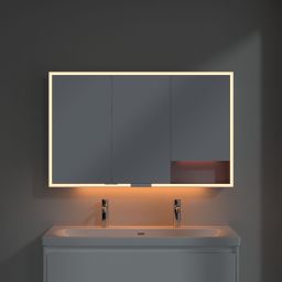 Villeroy & Boch My View+ szafka 120x16,8x75 cm z lustrem aluminium A4811200