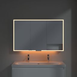 Villeroy & Boch My View+ szafka 120x16,8x75 cm z lustrem Brilliant White A48112VE