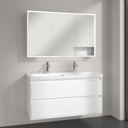 Villeroy & Boch My View+ szafka 120x16,8x75 cm z lustrem Pure White A48112VF