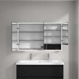 Villeroy & Boch My View+ szafka 120x16,8x75 cm z lustrem Volcano Black A48112VL