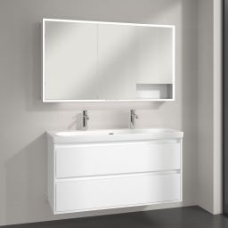 Villeroy & Boch My View+ szafka 130x16,8x75 cm z lustrem Brilliant White A48113VE