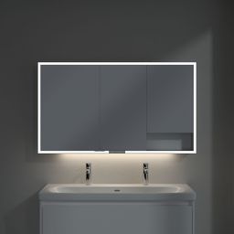 Villeroy & Boch My View+ szafka 130x16,8x75 cm z lustrem Brilliant White A48113VE