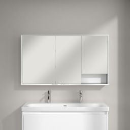 Villeroy & Boch My View+ szafka 130x16,8x75 cm z lustrem Brilliant White A48113VE