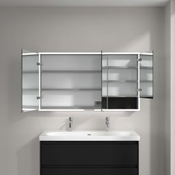 Villeroy & Boch My View+ szafka 130x16,8x75 cm z lustrem Volcano Black A48113VL