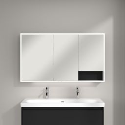 Villeroy & Boch My View+ szafka 130x16,8x75 cm z lustrem Volcano Black A48113VL