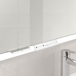 Villeroy & Boch My View+ szafka 130x16,8x75 cm z lustrem Volcano Black A48113VL