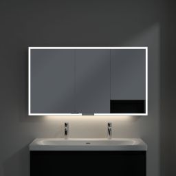 Villeroy & Boch My View+ szafka 130x16,8x75 cm z lustrem Volcano Black A48113VL