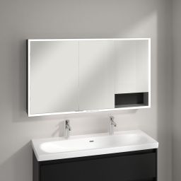 Villeroy & Boch My View+ szafka 130x16,8x75 cm z lustrem Volcano Black A48113VL