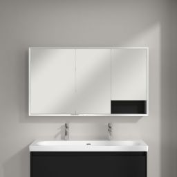 Villeroy & Boch My View+ szafka 130x16,8x75 cm z lustrem Volcano Black A48113VL