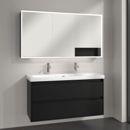 Villeroy & Boch My View+ szafka 140x16,8x75 cm z lustrem Volcano Black A48114VL