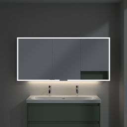 Villeroy & Boch My View+ szafka 160x16,8x75 cm z lustrem Soft Green A48116AF