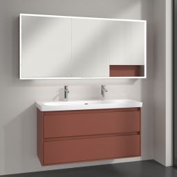 Villeroy & Boch My View+ szafka 160x16,8x75 cm z lustrem Wine Red A48116AH