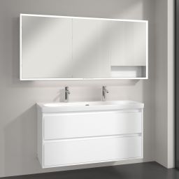Villeroy & Boch My View+ szafka 160x16,8x75 cm z lustrem Brilliant White A48116VE
