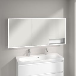 Villeroy & Boch My View+ szafka 160x16,8x75 cm z lustrem Brilliant White A48116VE