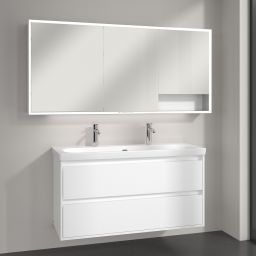 Villeroy & Boch My View+ szafka 160x16,8x75 cm z lustrem Pure White A48116VF