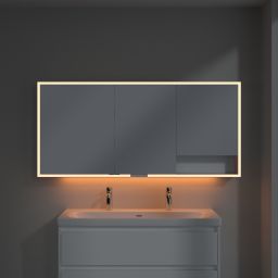 Villeroy & Boch My View+ szafka 160x16,8x75 cm z lustrem Pure White A48116VF