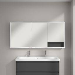 Villeroy & Boch My View+ szafka 160x16,8x75 cm z lustrem Graphite A48116VR