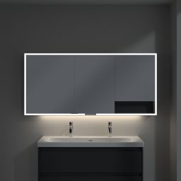 Villeroy & Boch My View+ szafka 160x16,8x75 cm z lustrem Graphite A48116VR