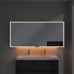 Villeroy & Boch My View+ szafka 160x16,8x75 cm z lustrem Graphite A48116VR