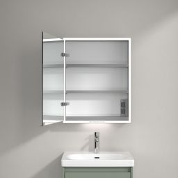 Villeroy & Boch My View+ szafka 60x16,8x75 cm z lustrem Soft Green A4816LAF