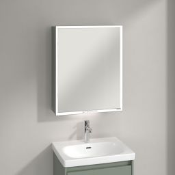 Villeroy & Boch My View+ szafka 60x16,8x75 cm z lustrem Soft Green A4816LAF