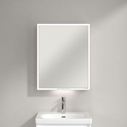 Villeroy & Boch My View+ szafka 60x16,8x75 cm z lustrem Brilliant White A4816LVE