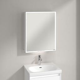 Villeroy & Boch My View+ szafka 60x16,8x75 cm z lustrem Brilliant White A4816LVE