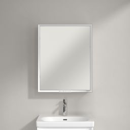 Villeroy & Boch My View+ szafka 60x16,8x75 cm z lustrem Brilliant White A4816LVE