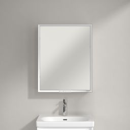 Villeroy & Boch My View+ szafka 60x16,8x75 cm z lustrem Pure White A4816LVF