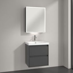 Villeroy & Boch My View+ szafka 60x16,8x75 cm z lustrem Graphite A4816LVR