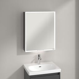 Villeroy & Boch My View+ szafka 60x16,8x75 cm z lustrem Graphite A4816LVR