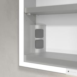 Villeroy & Boch My View+ szafka 60x16,8x75 cm z lustrem aluminium A4816R00