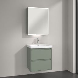 Villeroy & Boch My View+ szafka 60x16,8x75 cm z lustrem Soft Green A4816RAF