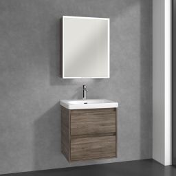 Villeroy & Boch My View+ szafka 60x16,8x75 cm z lustrem Stone Oak A4816RRK