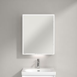 Villeroy & Boch My View+ szafka 60x16,8x75 cm z lustrem Brilliant White A4816RVE