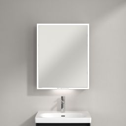 Villeroy & Boch My View+ szafka 60x16,8x75 cm z lustrem Volcano Black A4816RVL