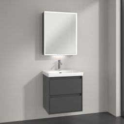 Villeroy & Boch My View+ szafka 60x16,8x75 cm z lustrem Graphite A4816RVR