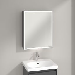 Villeroy & Boch My View+ szafka 60x16,8x75 cm z lustrem Graphite A4816RVR