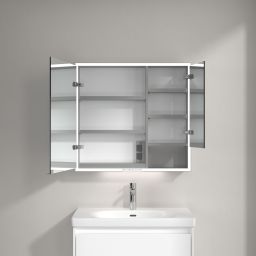 Villeroy & Boch My View+ szafka 80x16,8x75 cm z lustrem aluminium A4818000