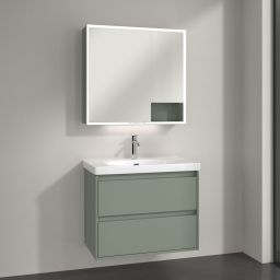 Villeroy & Boch My View+ szafka 80x16,8x75 cm z lustrem Soft Green A48180AF