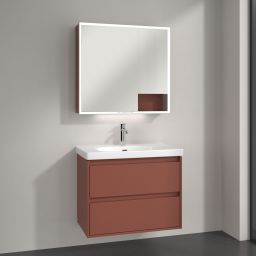 Villeroy & Boch My View+ szafka 80x16,8x75 cm z lustrem Wine Red A48180AH