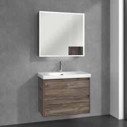 Villeroy & Boch My View+ szafka 80x16,8x75 cm z lustrem Stone Oak A48180RK
