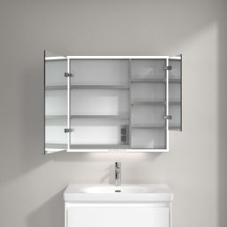 Villeroy & Boch My View+ szafka 80x16,8x75 cm z lustrem Brilliant White A48180VE