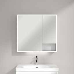 Villeroy & Boch My View+ szafka 80x16,8x75 cm z lustrem Brilliant White A48180VE