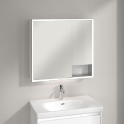 Villeroy & Boch My View+ szafka 80x16,8x75 cm z lustrem Brilliant White A48180VE