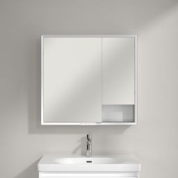 Villeroy & Boch My View+ szafka 80x16,8x75 cm z lustrem Brilliant White A48180VE