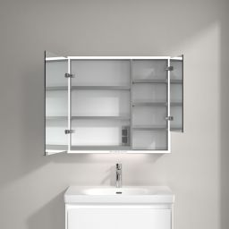 Villeroy & Boch My View+ szafka 80x16,8x75 cm z lustrem Pure White A48180VF