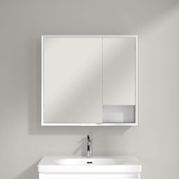 Villeroy & Boch My View+ szafka 80x16,8x75 cm z lustrem Pure White A48180VF