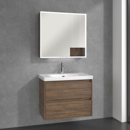 Villeroy & Boch My View+ szafka 80x16,8x75 cm z lustrem Arizona Oak A48180VH